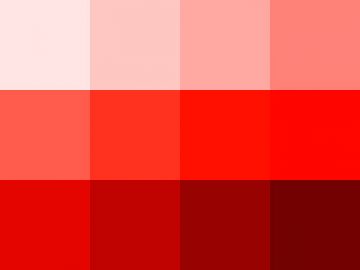 Nuancier : Sang de bœuf (rouge, marron) Nuancier Sang de bœuf (rouge, marron)