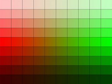 Nuancier Rouge-Vert (01)