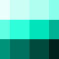 Nuancier Vert turquoise (bleu) (1)