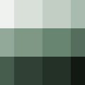 Nuancier Vert de gris