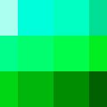 Nuancier Vert émeraude