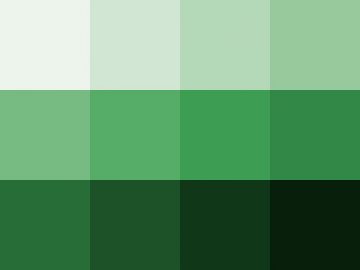 Nuancier : Vert mousse (1) Nuancier Vert mousse (1)