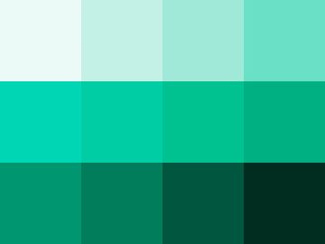Nuancier Vert opaline