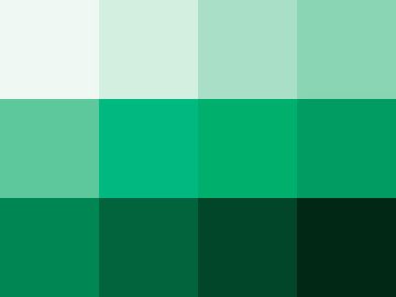 Nuancier Vert prasin (Vert poireau)