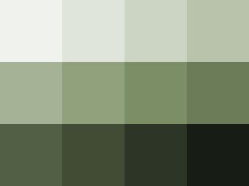 Nuancier Vert réséda