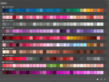 Nuanciers : Palettes d’images (1) Nuanciers Palettes d'images (1)