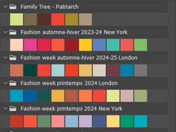 Nuanciers Palettes Pantone