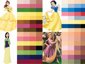 Nuanciers princesses Disney (2)