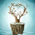 Étapes de la peinture Arbre au cœur - HélèneM