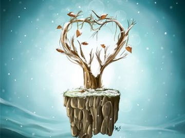 Étapes de la peinture Arbre au cœur Étapes de la peinture Arbre au cœur - HélèneM