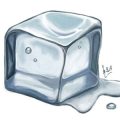 Étapes de la peinture d'un glaçon