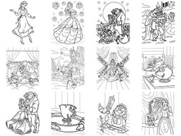 Pinceaux : Disney (13) – La belle et la bête Pinceaux Disney (13) - La belle et la bête