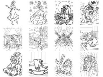 Pinceaux : Disney (14) – La belle et la bête Pinceaux Disney (14) - La belle et la bête