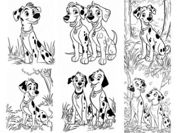 Pinceaux Disney (2) - 101 dalmatiens