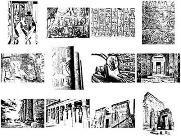 Pinceaux : Égypte (4) Pinceaux Égypte (4)