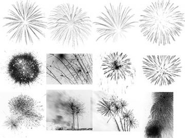 Pinceaux : Feux d’artifice (3) Pinceaux Feux d'artifice (3)