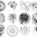 Pinceaux Feux d'artifice (5)