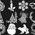 Pinceaux Noël (4)
