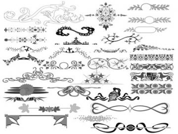 Pinceaux : Ornements (5) Pinceaux Ornements (5)
