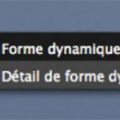 Les outils de Forme dynamique