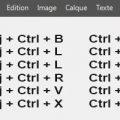 Raccourcis clavier Photoshop CS6