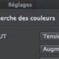 Nouveau réglage, recherche des couleurs