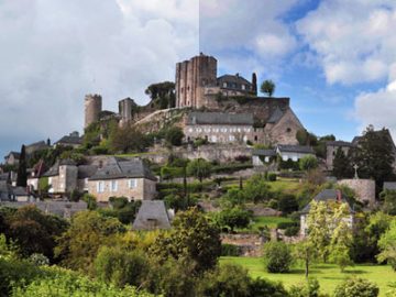 Renforcement du ciel d'une photo