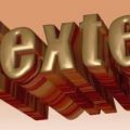 Texte 3D texturé