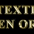 Effet de texte en Or